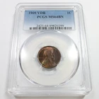 1909 P VDB PCGS MS64 BN Brown - Toned Lincoln Wheat Penny Cent 1c US Coin 60792A