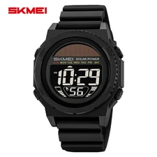 SKMEI Men Watch Solar Power Wristwatch LED Countdown Digital Sport Watches Boys
