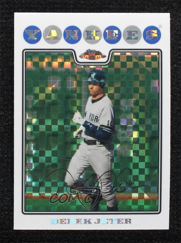 2008 Topps Chrome X-Fractor Derek Jeter #121 HOF 7iu
