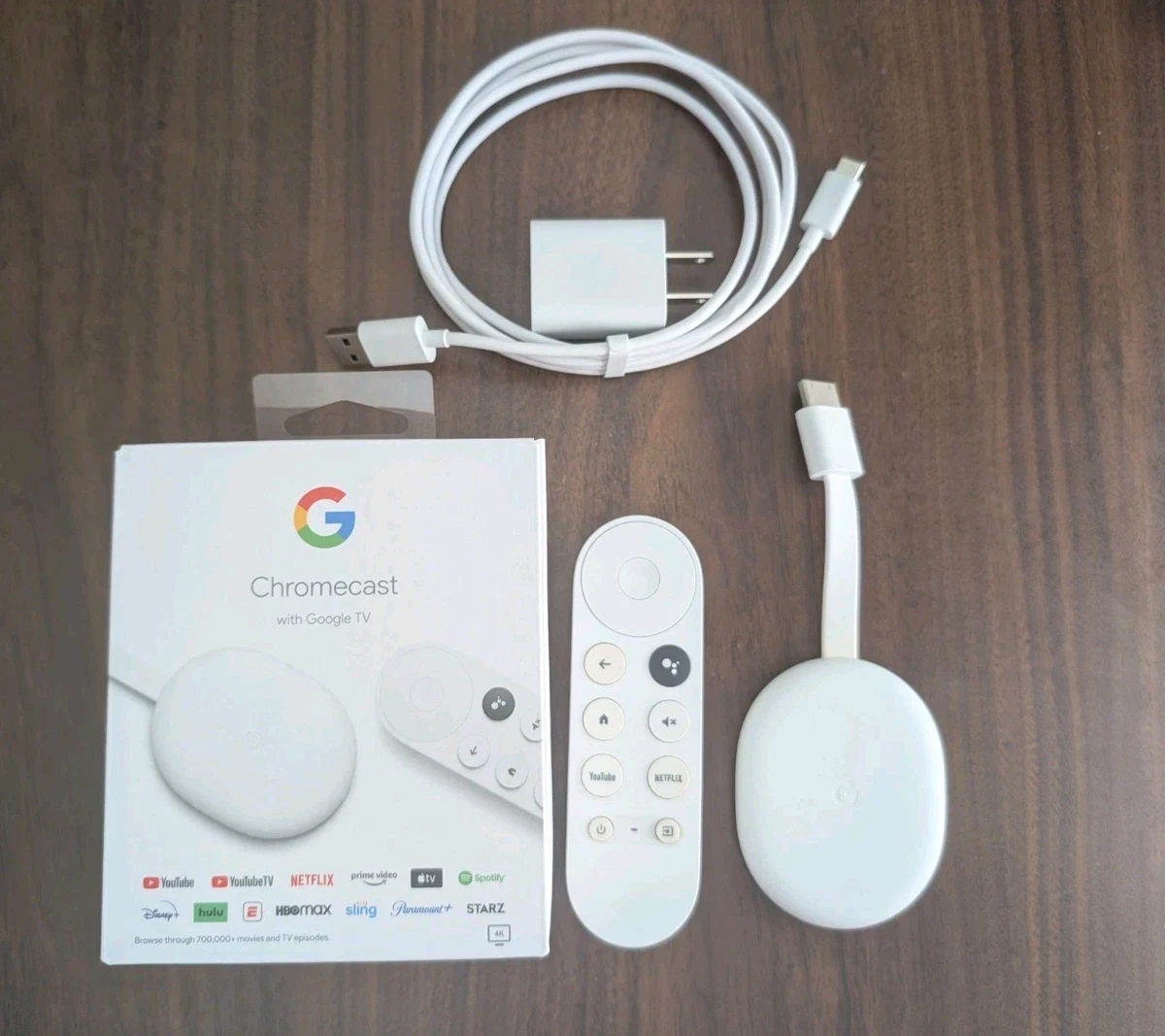 Google Chromecast with Google TV White 2160p Google Assistant