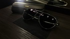 Cartier Men’s Aviator Sunglasses Silver Metal Frame Black Tinted Lenses Case — photo 1