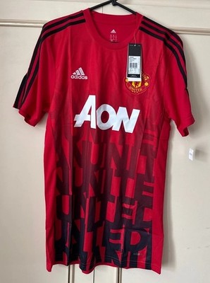 Manchester United Pre Match 2015-16 Adizero Erwachsene Herren Medium Fußball Trikot Shirt
