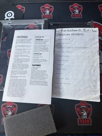 Resident Evil (Sega Saturn, 1997)  missing registration card