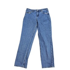 Wild Fable Jeans Womens 12 Blue High Rise Mom Straight Leg Denim Stretch