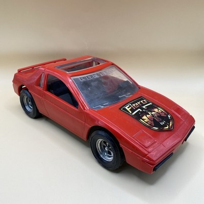 Vintage 1980's Pontiac Fiero Tootsietoy Plastic Model Toy Car Made