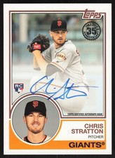 2018 Topps Update #83A-CS Chris Stratton 1983 Topps Autographs Auto