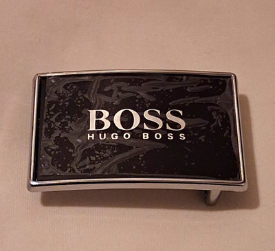 Neu VINTAGE Aus den 1990er - 2000er Hugo BOSS Gürtelschnalle (Modell Nr. 1084)