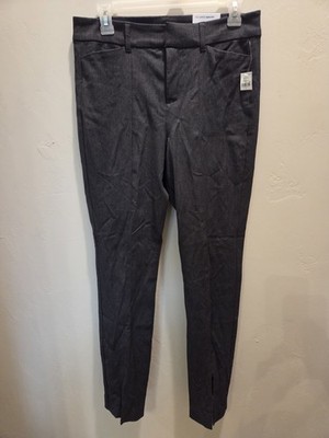 NWT Old Navy Women's Dress Pants Size 6 High Rise Pixie Full Length Gray - 00597