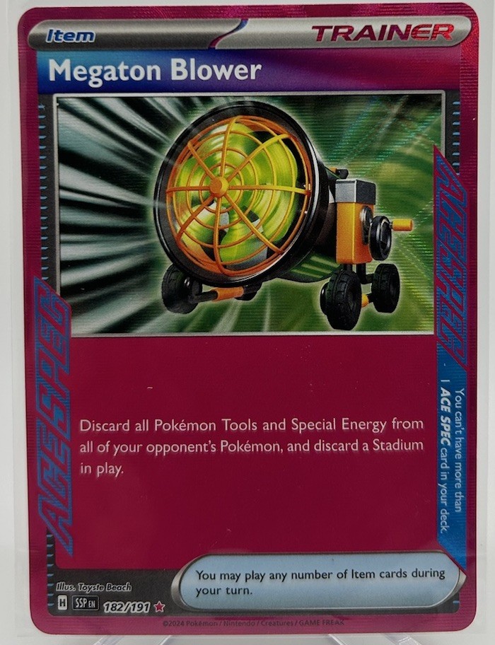 Pokemon TCG - Megaton Blower ACE SPEC Surging Sparks - 182/191 - M/NM
