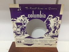 VINTAGE COLUMBIA 7" VINYL RECORD SLEEVE VERY GOOD CONDITION