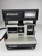 Vintage Instant Film Polaroid Sun 600 LMS Land Camera With Strap Untested