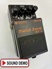 BOSS MT-2 Metal Zone Distortion Guitar Effects Pedal Tested w/ Demo Taiwan