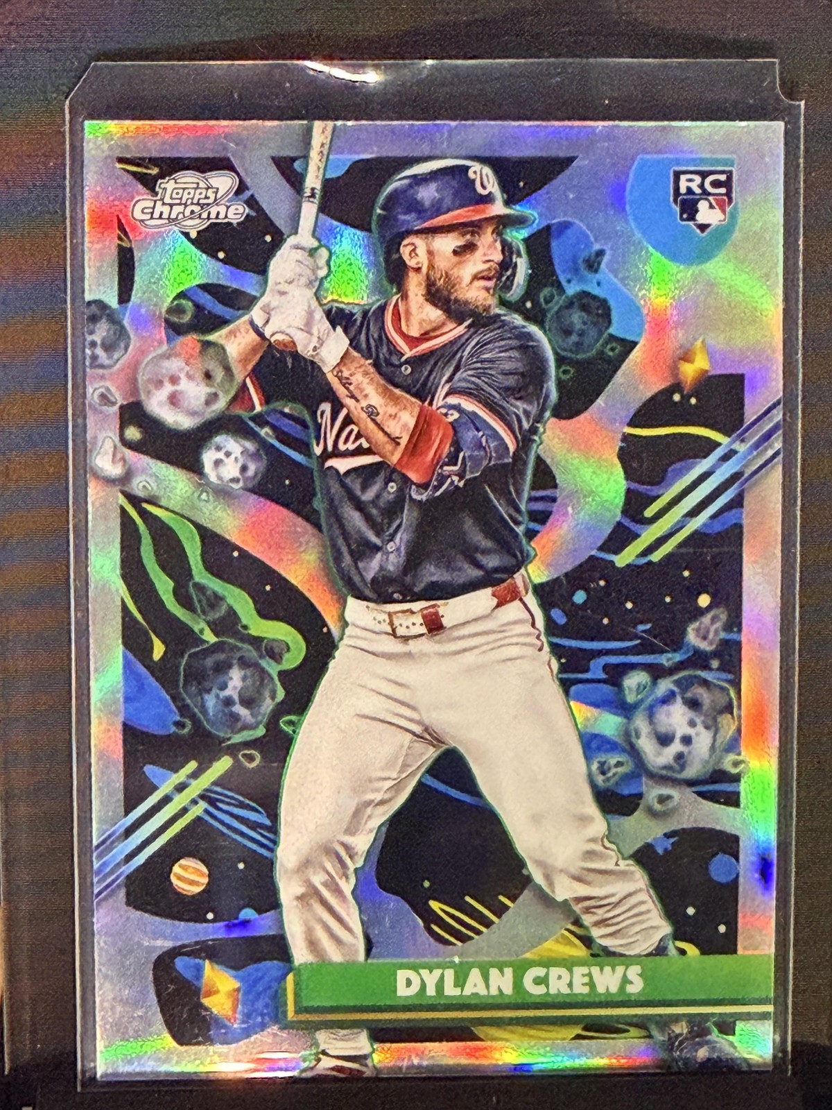 2025 Topps Chrome Cosmic #194 Dylan Crews Refractor