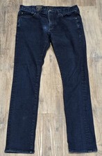 NWT John Varvatos Usa Men's Wight Skinny Fit Dark Blue Sz 32x32 Denim Jeans NEW