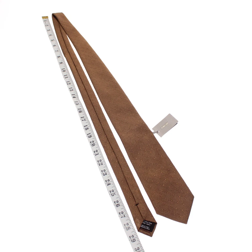 Tom Ford новый с Ярлыками галстук в коричневый с тональным горошек 100% шелк сделано в Италии - Изображение 3 из 4