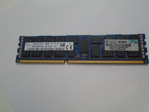  HP 712383-081 16GB PC3-14900R 2RX4 DDR3 HMT42GR7BFR4C-RD ECC * FREE SHIPPING* - Picture 1 of 2