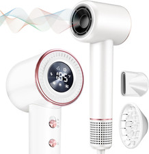 Rudd High-Speed Hair Dryer with Diffuser Display, 110K RPM, Low Noise