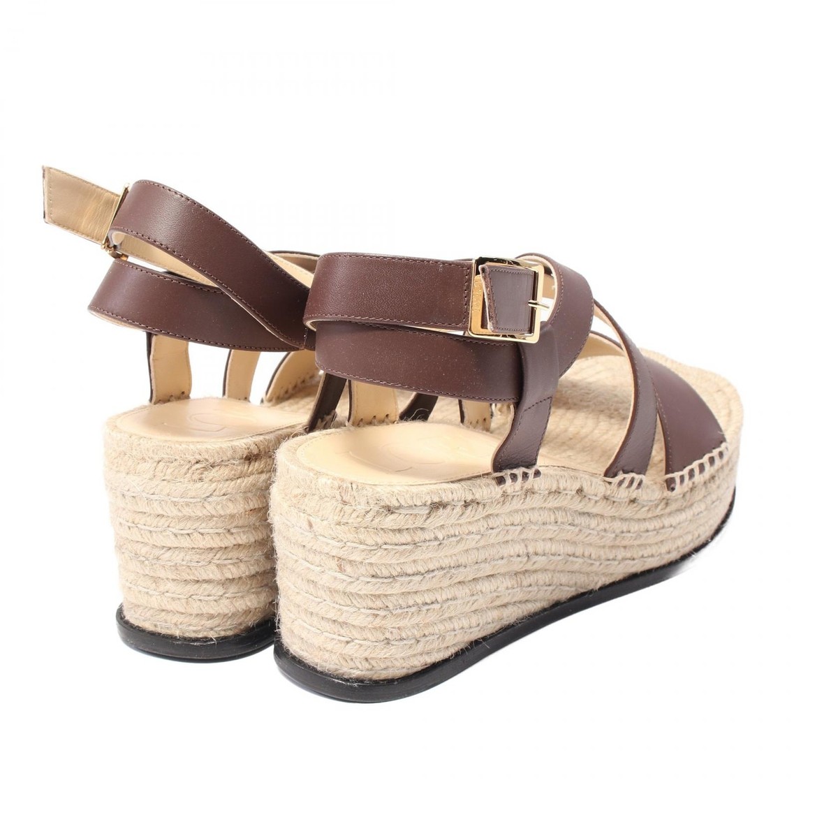 アウトレット特価セール【LOEWE】PETAL ESPADRILLE L815283X19 LOEWE Petal Espadrilles Sandals #41 heels L815283X19311041