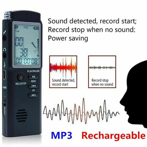 Voice Activated Mini Digital Sound Audio Recorder Dictaphone MP3 Player - Picture 6 of 12