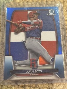2023 Bowman Chrome WBC Blue Refractor Juan Soto /75 Dominican Republic/Yankees