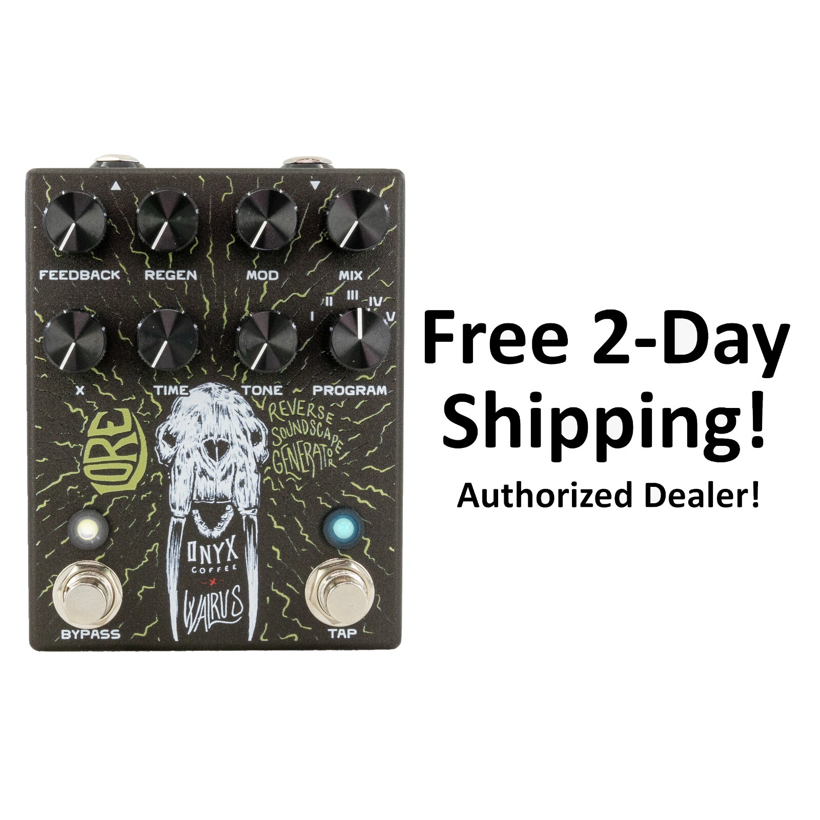 New Walrus Audio Onyx Lore Reverse Soundscape Generator Guitar Effects