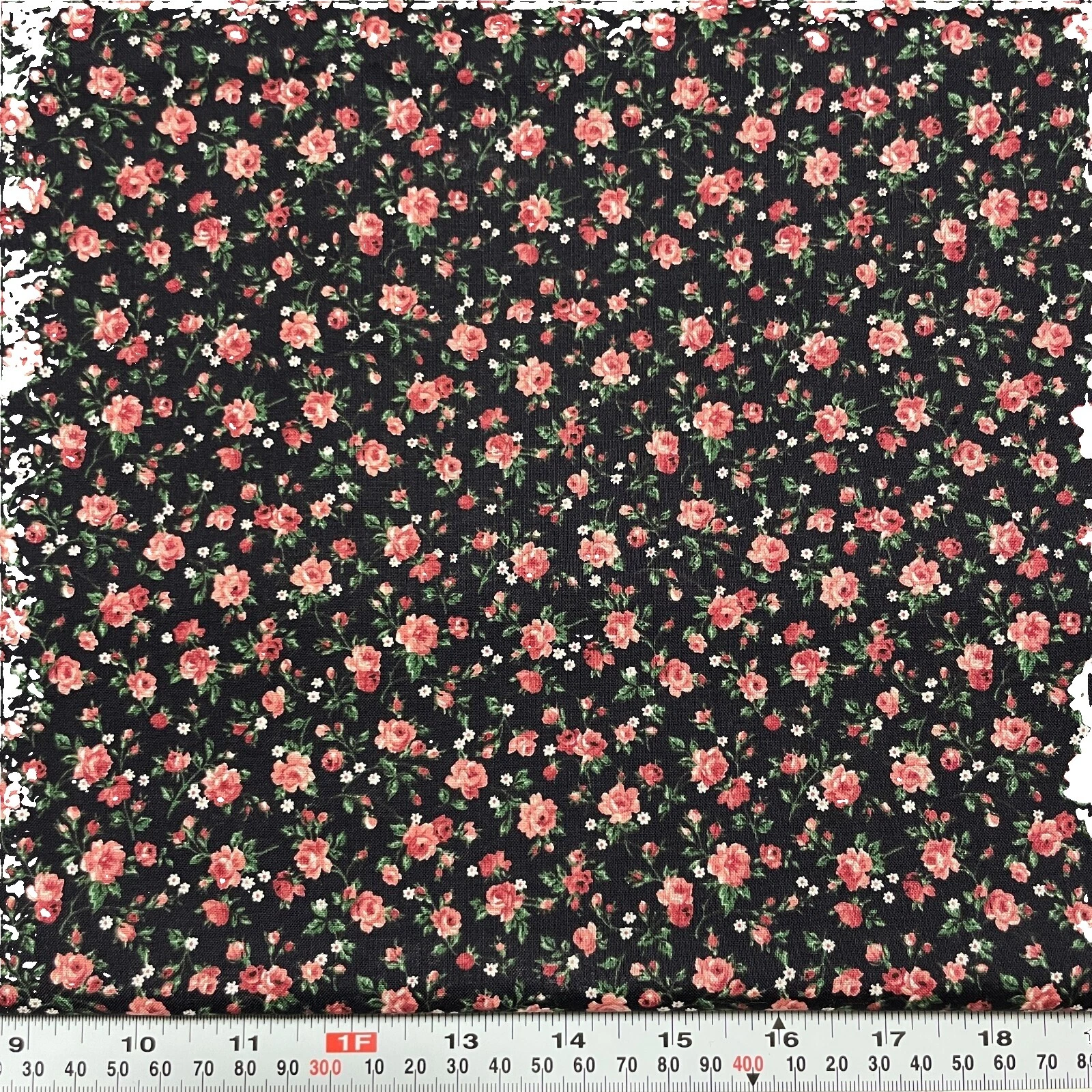 Cotton Black Floral Craft Fabrics