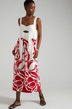 New Antropologie Front Cutout Maxi Dress Size Xl