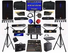 Karaoke System Professional Live Sound System, karaoke laptop, mics, PRESALE 
