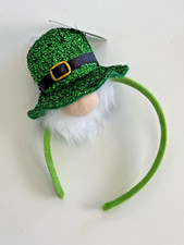Womens Deluxe Leprechaun St Patricks Day Mini Top Hat Headband Costume Accessory
