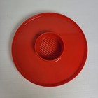 Decor Dip & Chip Tray Vintage Red Round Platter Serving Plastic 23cm