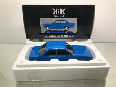 KK SCALE KKDC180011 OPEL KADETT C LIMO 1972 -BLUE 1:18 rare- GOOD IN BOX
