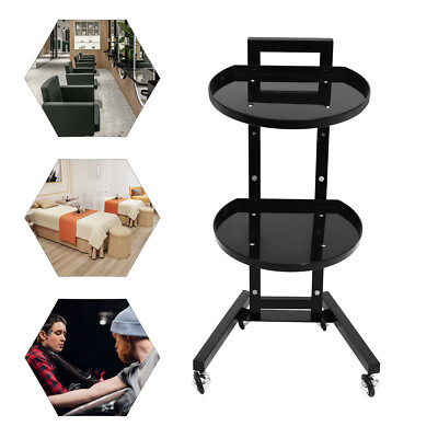 Movable Adjustable Salon Tray Station Hairdressing ServiceTrolley W/Accessory US