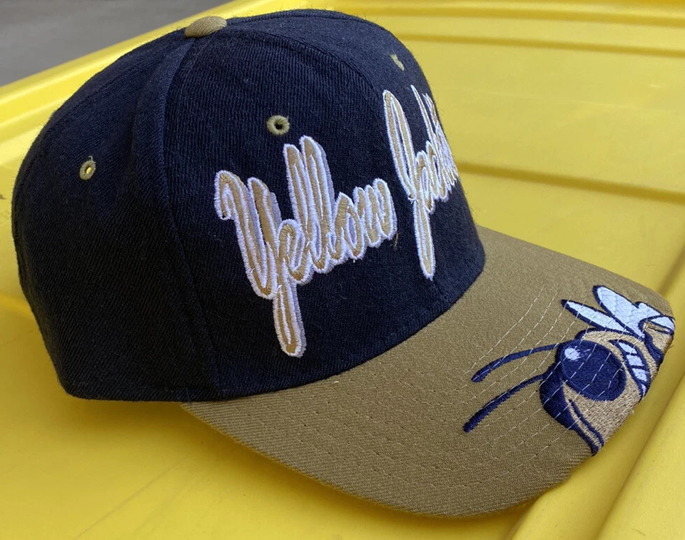 Vintage Georgia Tech Yellow Jackets Starter Brim Logo Snapback Hat Cap 100% Wool - Image 2 of 4