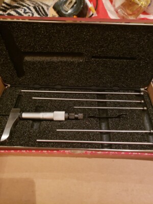**STARRETT 443Z-6RL USED DEPTH MICROMETER  USA TOOLMAKER  MACHINIST. Good Deal**