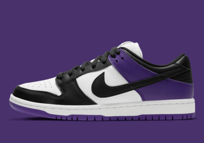 Nike SB Dunk Low Pro Court Purple Black White BQ6817-500 sz 15