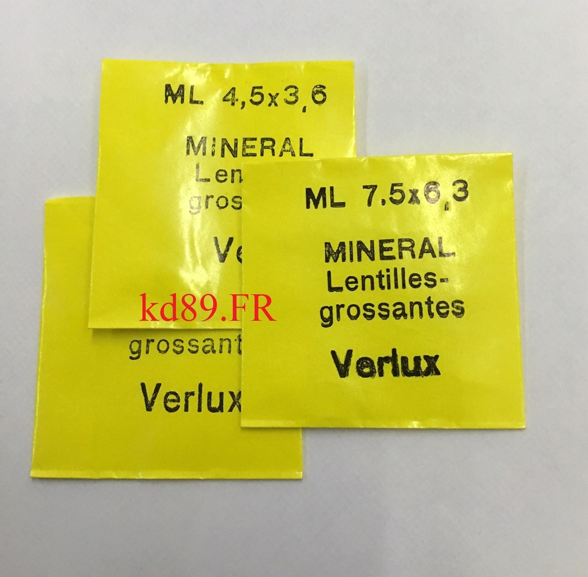 Loupe lentille de verre optique K9 avec échelle, alliage de Zinc