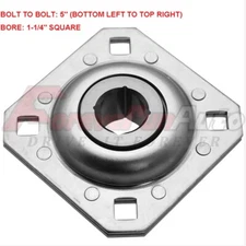 FD209RK Harrow Flange Disc Bearing Unit  1-1/4" Square Bore FD-209-RK DHU114S209