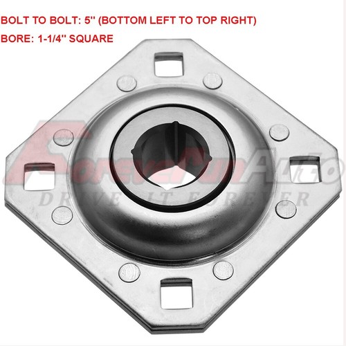 FD209RK Harrow Flange Disc Bearing Unit 11/4" Square Bore FD209RK