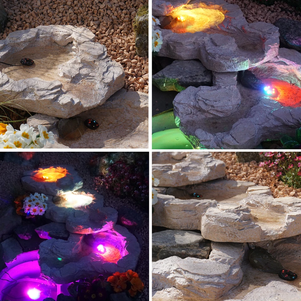 BACHLAUF WASSERFALL GARTENBRUNNEN WASSERSPIEL SCHALE BACHLAUFSCHALE TEICHPUMPE - Bild 2 von 4