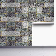 Grey Stone Furniture Surface Decor Paper Peel Stick Wallpaper Self-Adhesive 3m