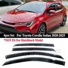 For Toyota Corolla Sedan 20-2025 Jdm Mugen Style Window Visors Rain Vent Guards (For: Toyota Corolla)