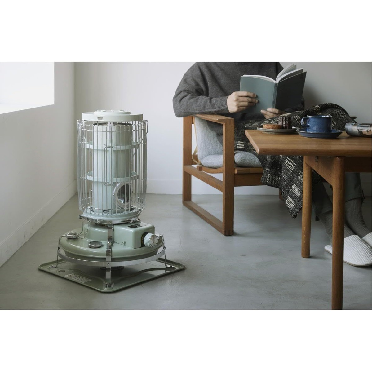 Aladdin Oil Heater Blue Flame BF3911-G Green Classic Design 21.7 x