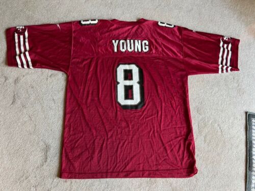ユニフォーム Champion Steven Young 49ers NFL Jerseys STEVE YOUNG SAN FRANCISCO 49ERS VINTAGE 1990'S CHAMPION JERSEY