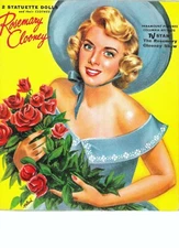 VINTAGE UNCUT 1959 ROSEMARY CLOONEY PAPER DOLLS~#1 TOP REPRODUCTION #1 SELLER