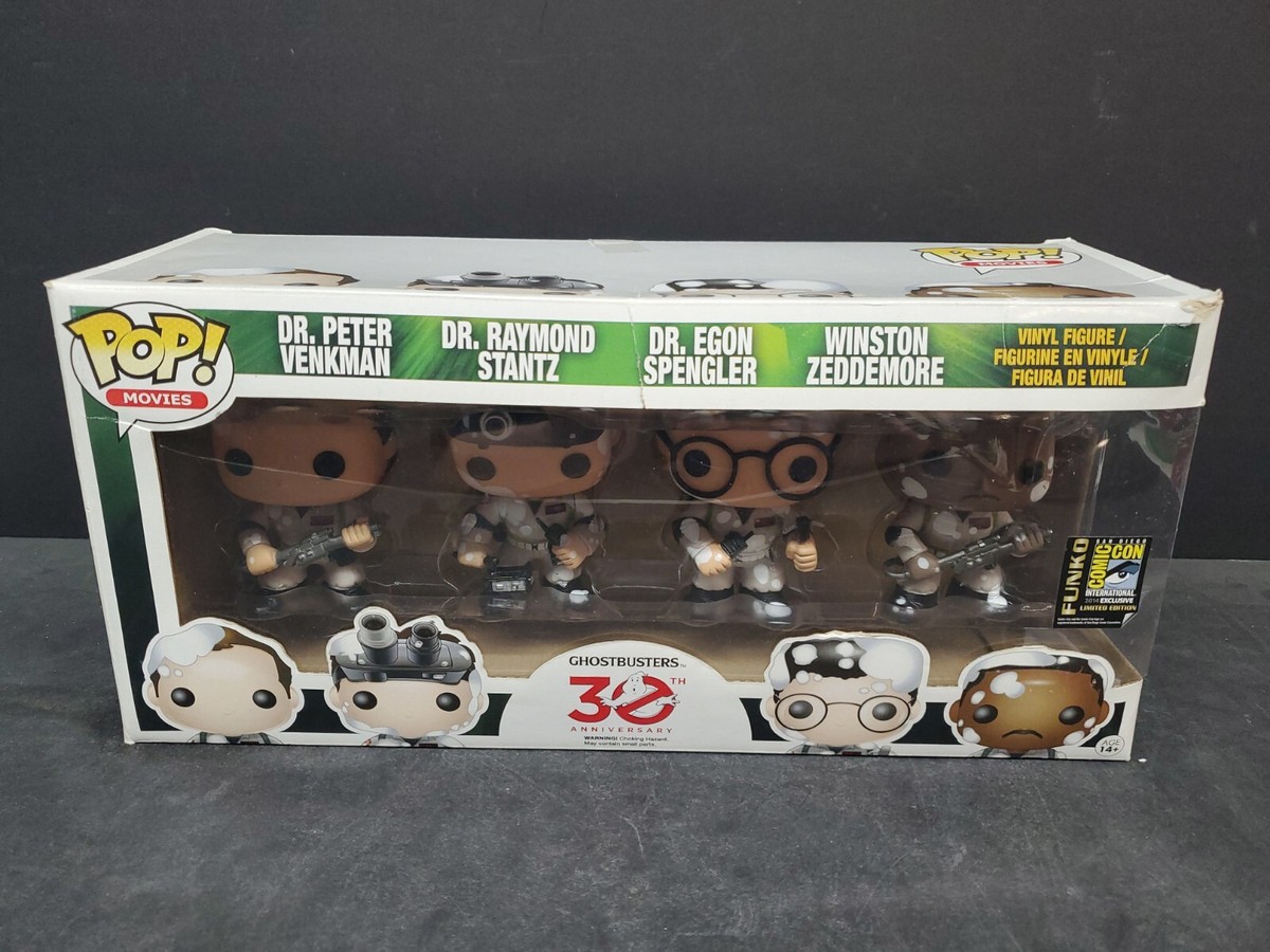 Funko Pop Ghostbusters 4-Pack SDCC 2014 30th Anniversary