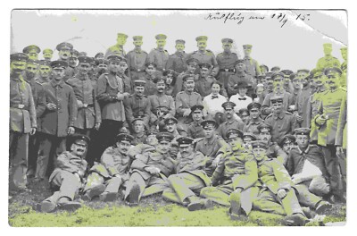 AK Reserven-Lazarett Euskirchen Ausflug 17.9.15 Feldpost 1 Weltkrieg 23.9.15 -11
