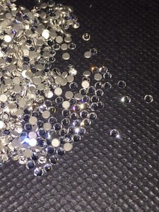 50x or 100x Swarovski Crystal Rhinestone Clear Flat Back SS7 Nail Art