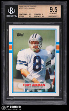 Troy Aikman RC BGS 9.5: 1989 Topps Traded Rookie Card #70T