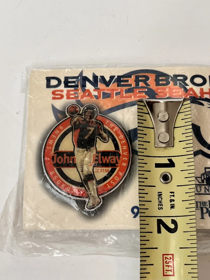 Pin 1998 Denver Broncos, Fundación John Elway, NFL Seattle Seahawks Super Bowl Foto 4 de 4