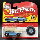 1993 Hot Wheels ICE BLUE THE DEMON 25th Anniversary w BUTTON VINTAGE REDLINES
